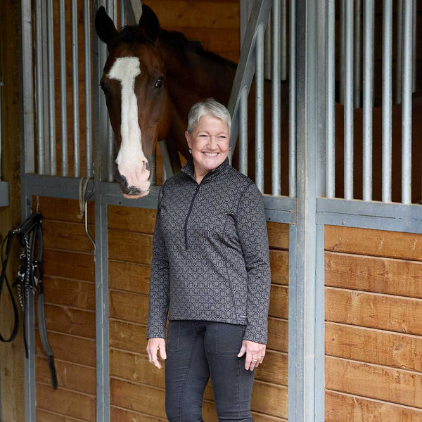 Kerrits Snaffle Links Fleece Half Zip Ladies Base Layer